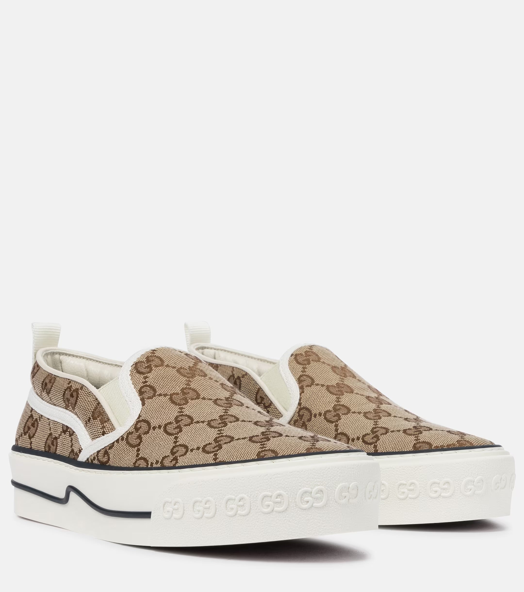 Gucci Tennis 1977 canvas slip-on sneakers