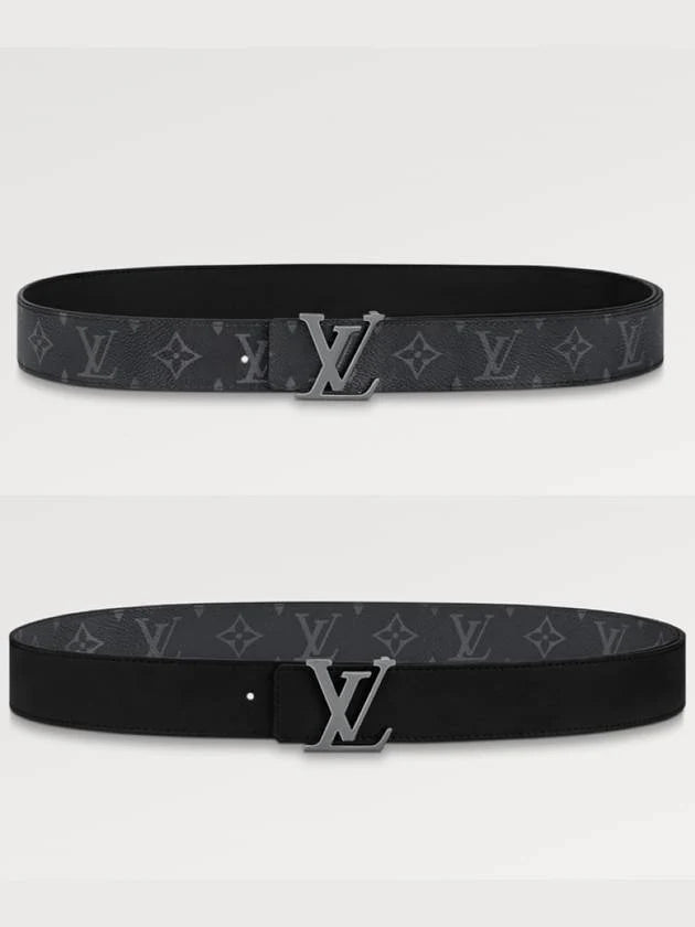 LV Initiales 35mm Reversible Belt Black (one size fit all )
