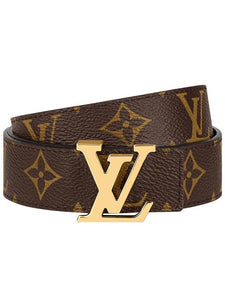LV Initiales Reversible 30MM Leather Belt Black Brown (one size fit all )