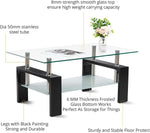 Load image into Gallery viewer, Modern Design Indoor Versatile 2-Tier Glass Coffee Table
