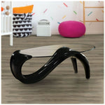 Load image into Gallery viewer, Modern and Stylish Oval Coffee Table with a Glass Top
