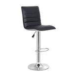 Load image into Gallery viewer, Elegant Black High-Back Barstools With Swivel And Footrest - Set Of 2
