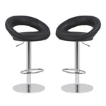 Load image into Gallery viewer, Faux Leather Swivel Cut-out Bar Stool - Set of 2
