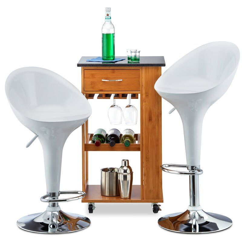 Bar Stools / ABS Kitchen Counter Breakfast Chairs - Pack of 2