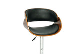 Load image into Gallery viewer, Figo Wooden cutout barstool with faux leather
