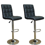 Load image into Gallery viewer, Imprezza Faux leather barstool - Block Design- Set of 2
