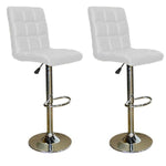 Load image into Gallery viewer, Imprezza Faux leather barstool - Block Design- Set of 2
