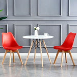 Load image into Gallery viewer, Dining Suites - Rounded Dining Table with Two Padded Chairs
