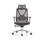 Load image into Gallery viewer, Office Chairs - Ergonomic Executive Mesh with Headrest - Grey Colour
