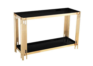 Bali Console Table Gold Frame