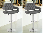 Load image into Gallery viewer, Bar Stools / Kitchen Breakfast Chairs - Set of Two - Grey Colour
