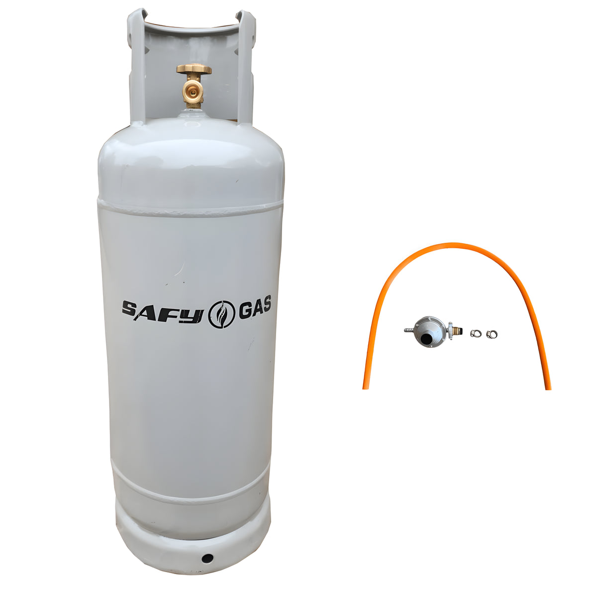 Safy Gas Empty Cylinder 19kg & Regulator & Hose Pipe 2m