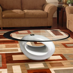 Load image into Gallery viewer, Coffee Tables - Oval Tempered Glass Top
