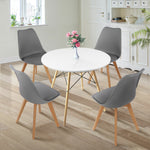 Load image into Gallery viewer, Dining Sets - Round Dining Table with Four Padded Chairs
