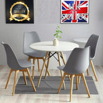 Load image into Gallery viewer, Dining Sets - Round Dining Table with Four Padded Chairs
