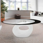 Load image into Gallery viewer, Coffee Tables - Oval Tempered Glass Top
