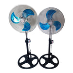 Load image into Gallery viewer, Pedestal Metal Fan Electric Fan 18 Inch Set of 2
