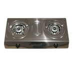 Load image into Gallery viewer, Aruif- Silver Two Burner Auto Ignition Stainless Steel Gas Stove
