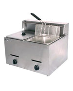 Load image into Gallery viewer, Double Gas Fryer - Stainless Steel with Lid
