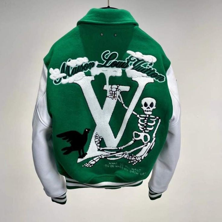 19.1050.194 #louisvuitton  Fashion, Varsity jacket, Jackets